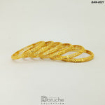 Gold Plated 6 Pieces Bangles