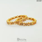 Gold Plated Gem Stone Bangles