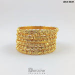 Gold Plated Gold Look 6 Pieces Bangles