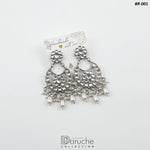 Silver Plated Kundan Stone Bridal Set