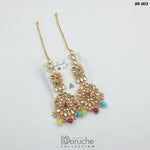 Gold Plated Naurattan Manjoos Bridal Set