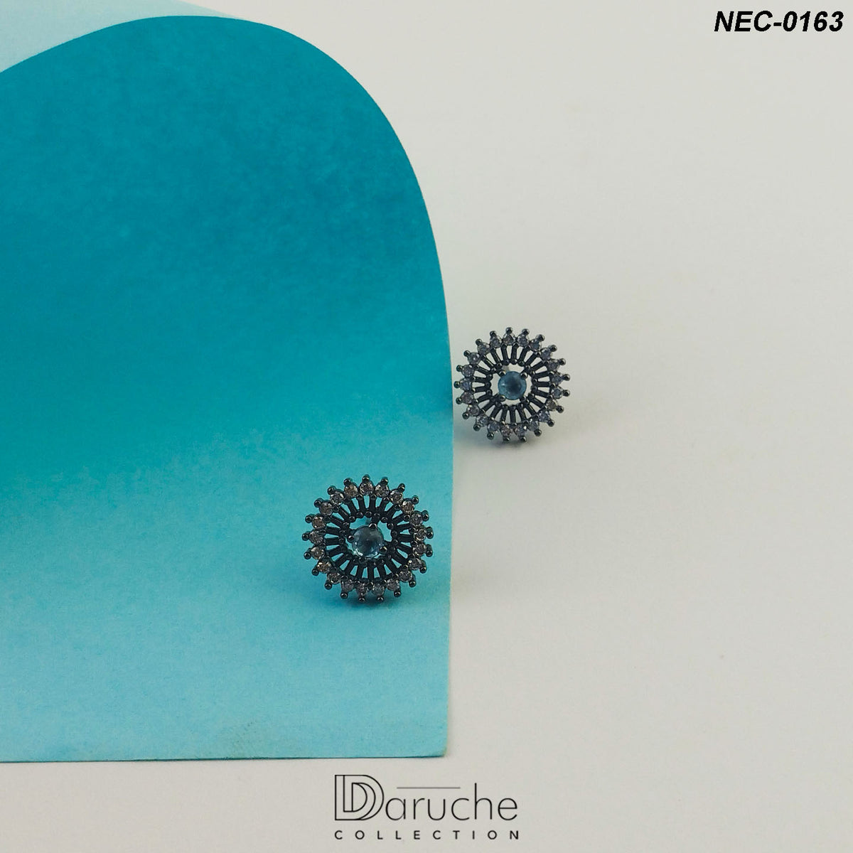 Antique Polish Zircon Stone Necklace Set