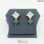 Gold Plated Cubic Zircon Stone Necklace Set