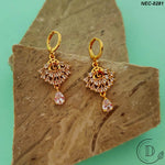 Gold Plated Cubic Zircon Stone Necklace Set