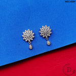 Silver Plated Zircon Stone Necklace Set