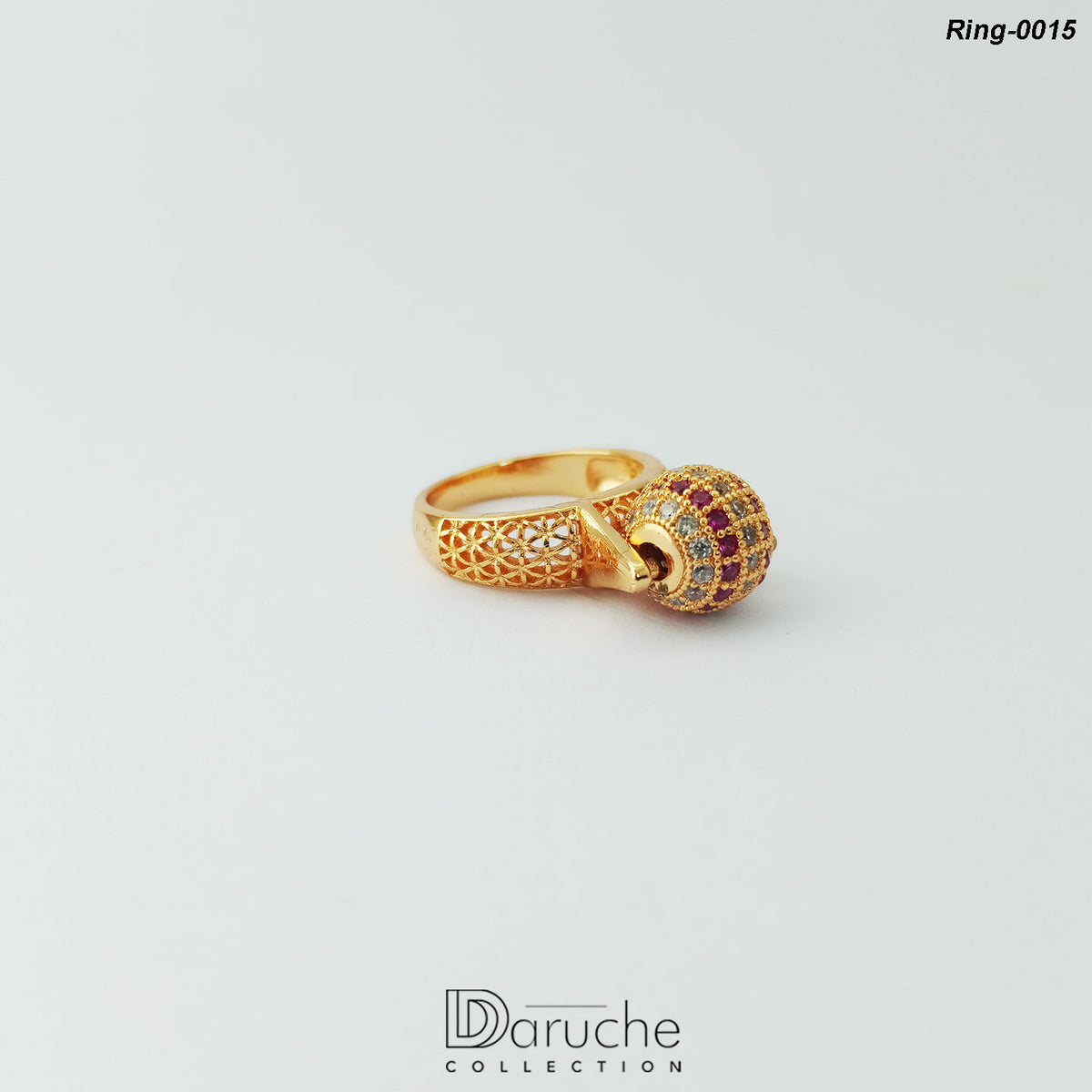 Gold Plated Zircon Stone Ring