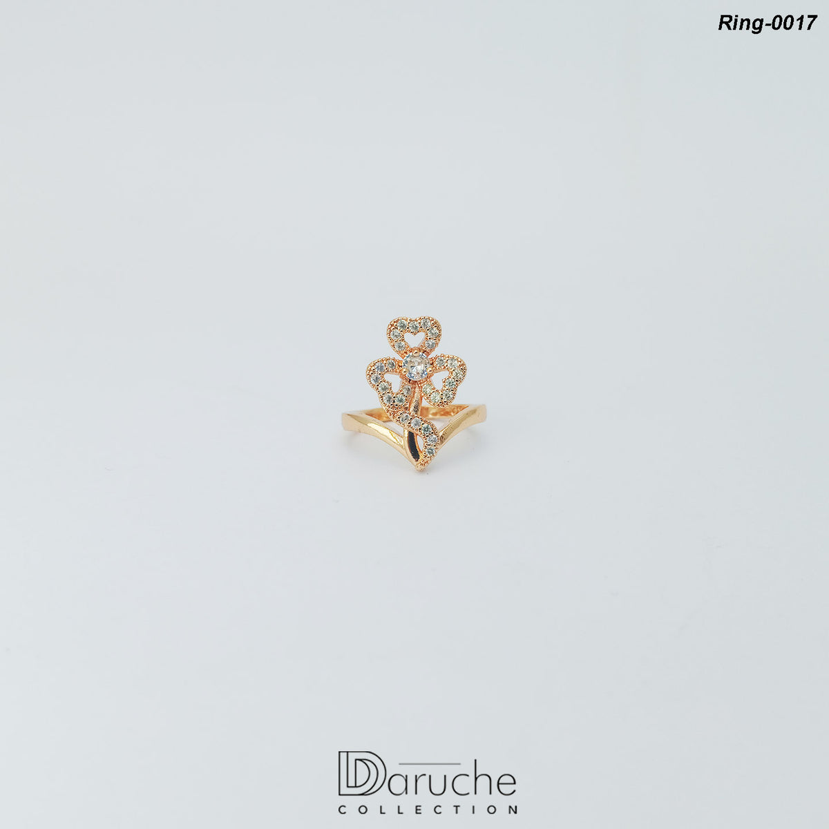Gold Plated Zircon Cubic Ring