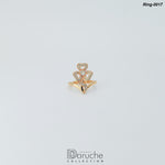 Gold Plated Zircon Cubic Ring