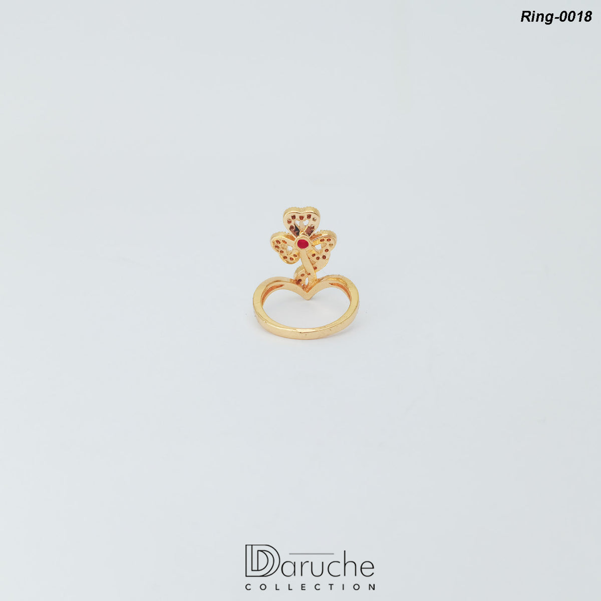 Gold Plated Cubic Zircon Ring