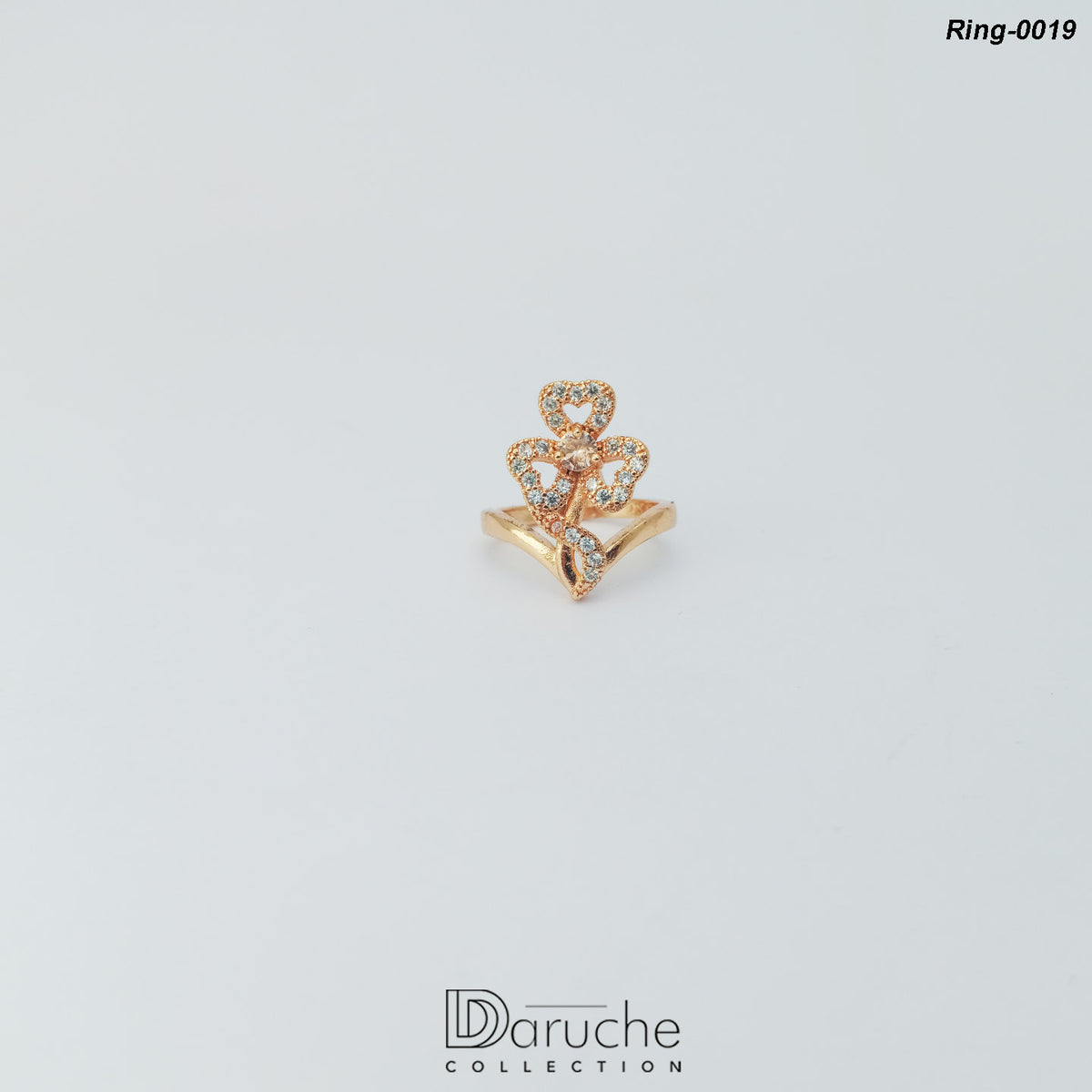 Gold Plated Cubic Zircon Ring