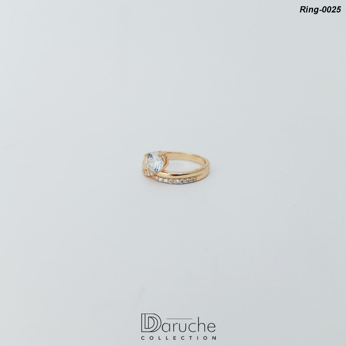 Gold Plated Cubic Zircon Stone Ring