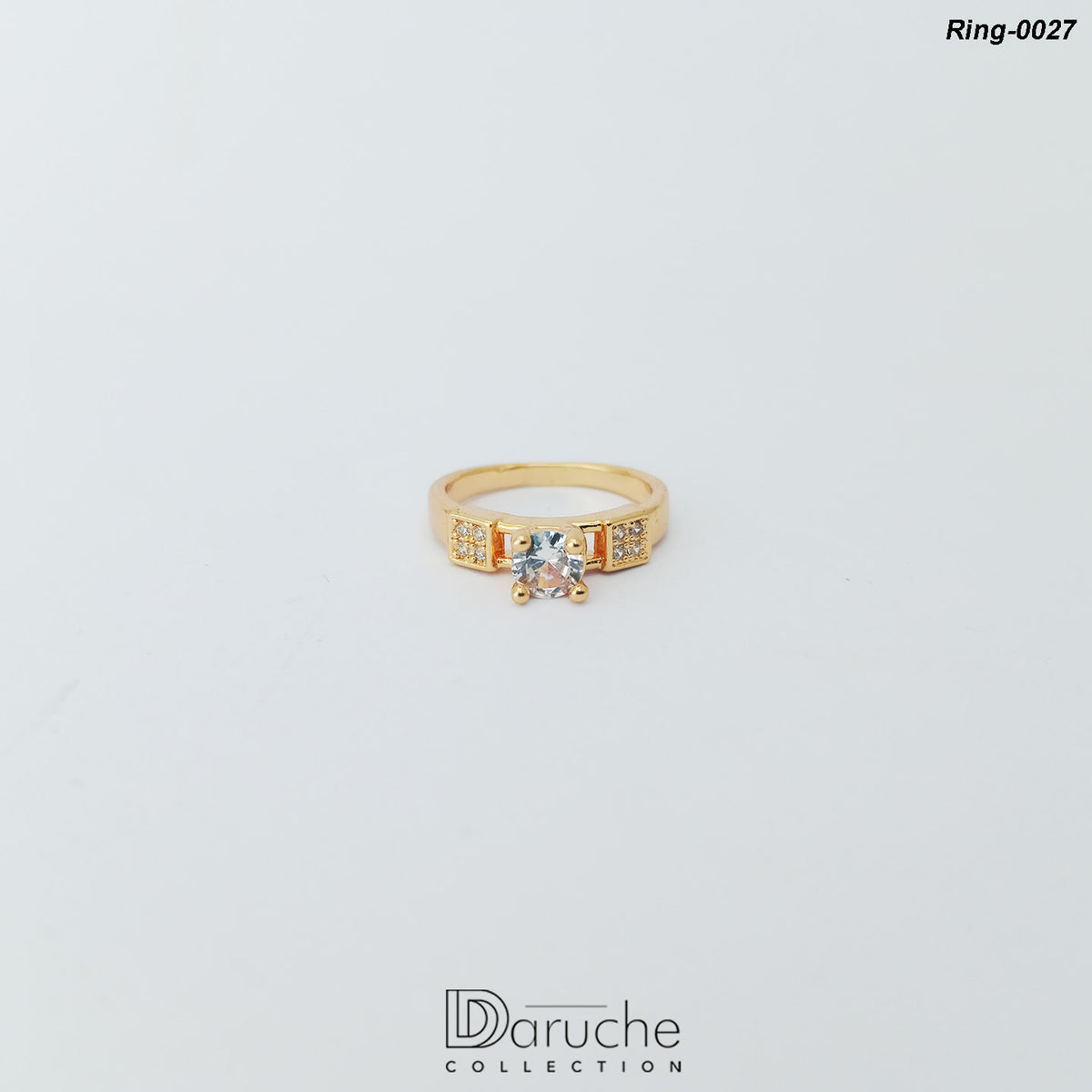 Gold Plated Cubic Zircon Stone Ring
