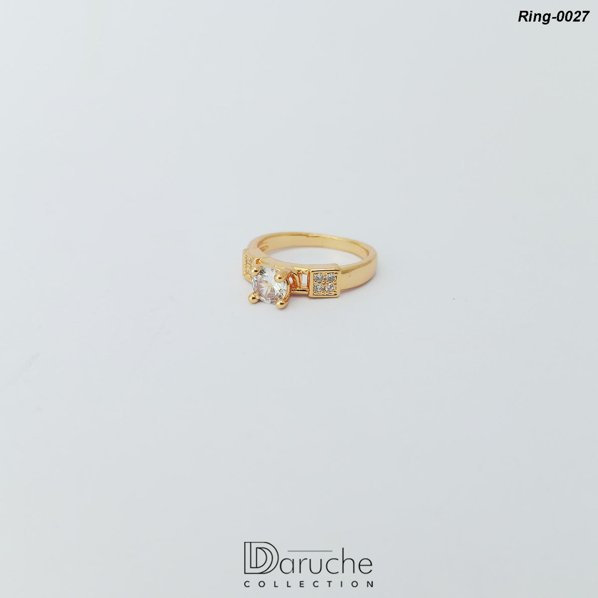 Gold Plated Cubic Zircon Stone Ring