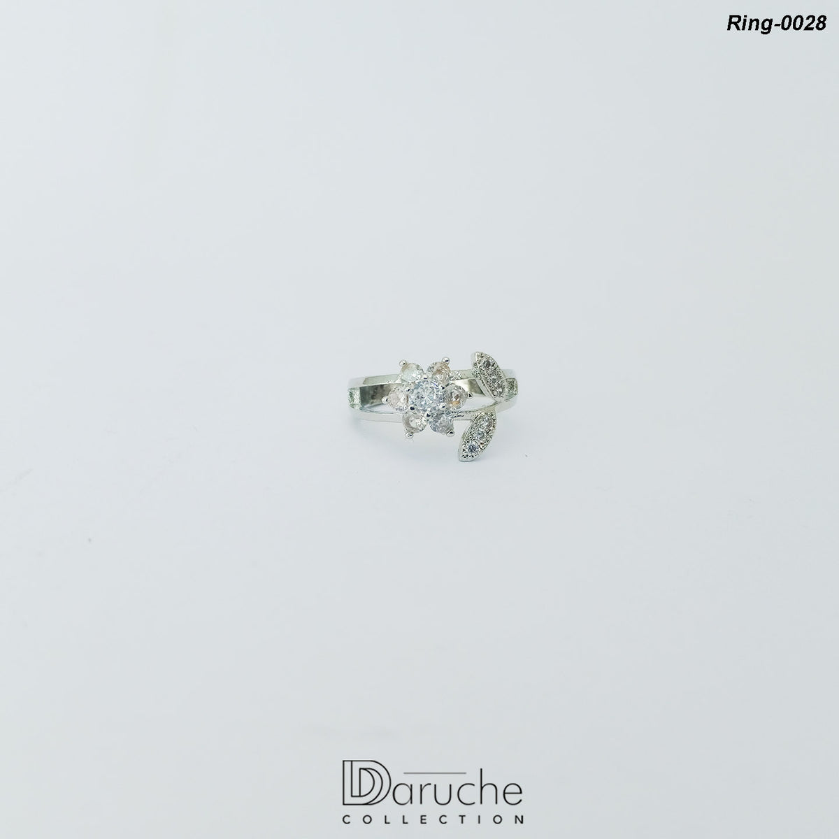 Silver Plated Cubic Zircon Stone Ring