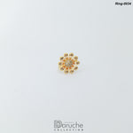 Flower Zircon Stone Ring