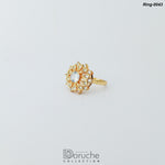 Gold Plated Cubic Zircon Stone Ring