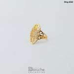 Gold Plated Silver Cubic Zircon Stone Ring