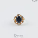 Shocking Black AD Adjustable Ring