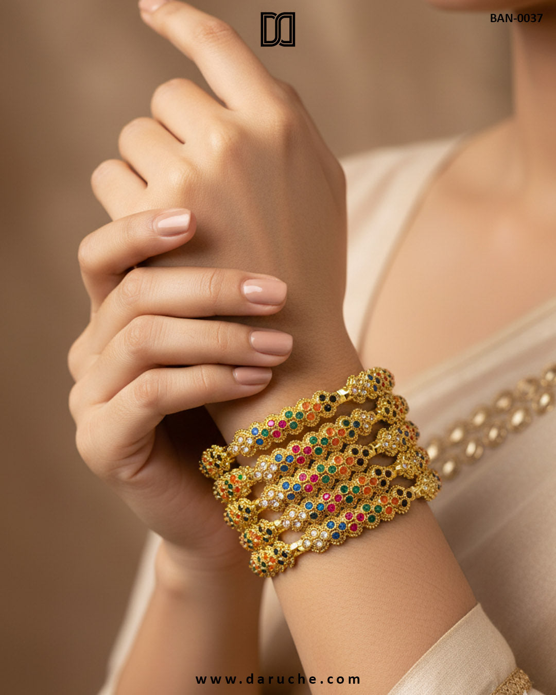Naurattan Royale Six-Piece Bangle Set