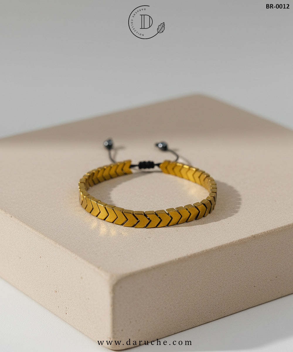 Urban Edge Golden Bracelet