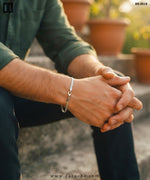 Silver Ribbon Bracelet