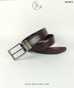 Black & Dark Brown Reversible Leather Belt