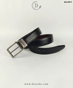 Black & Dark Brown Reversible Leather Belt
