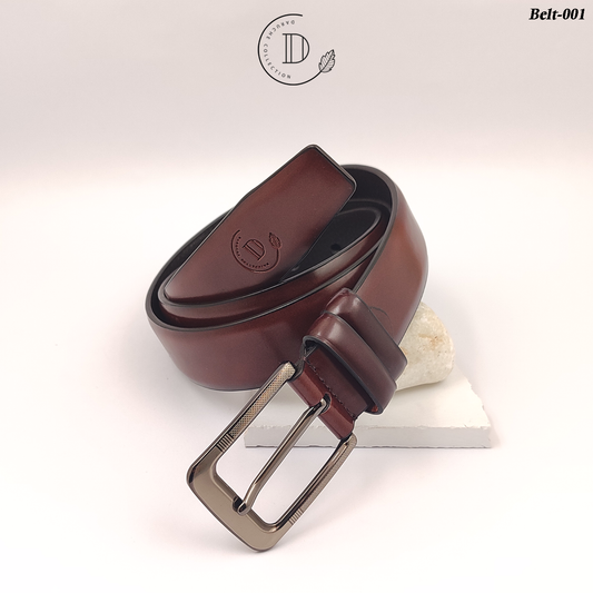 Premium Dark Brown Plain Belt