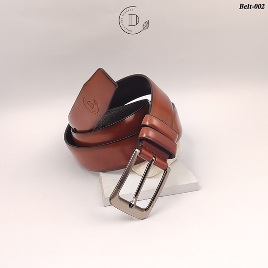 Premium Bright Brown Plain Belt