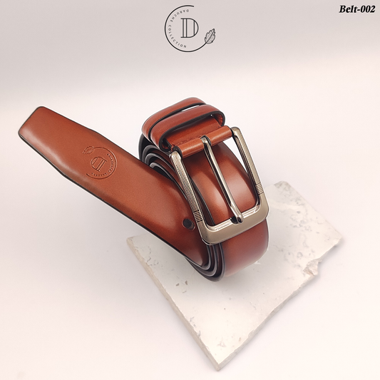 Premium Bright Brown Plain Belt