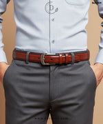 Premium Bright Brown Textured Belt