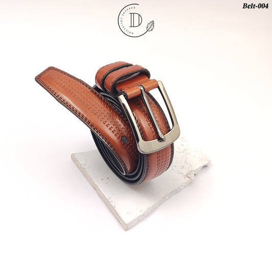 Premium Bright Brown Textured Belt