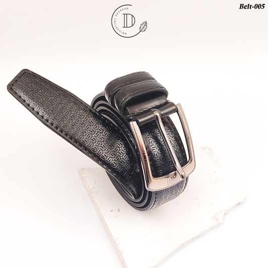 Premium Black Textured Belt