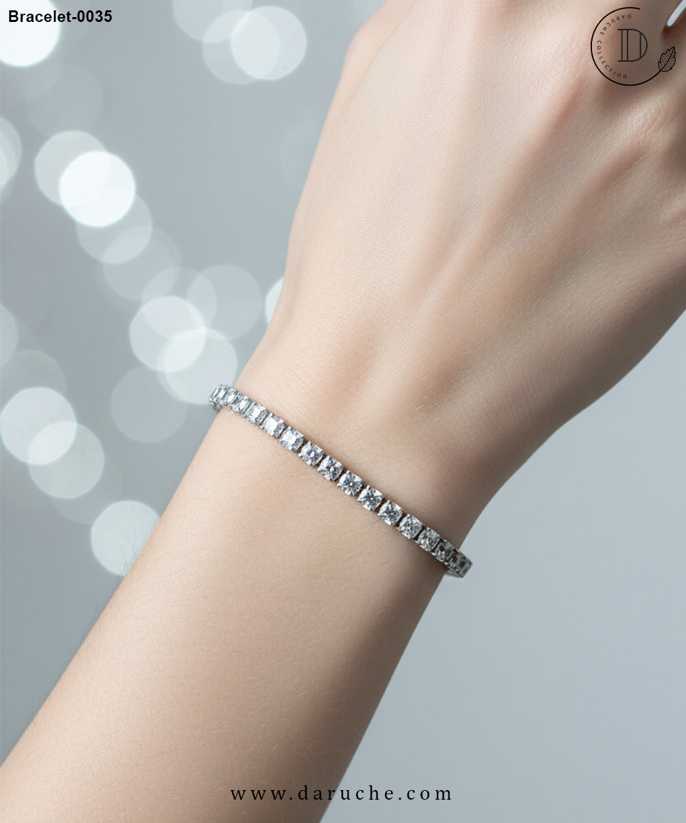 Diamond Cut Zircon Stone Bracelet