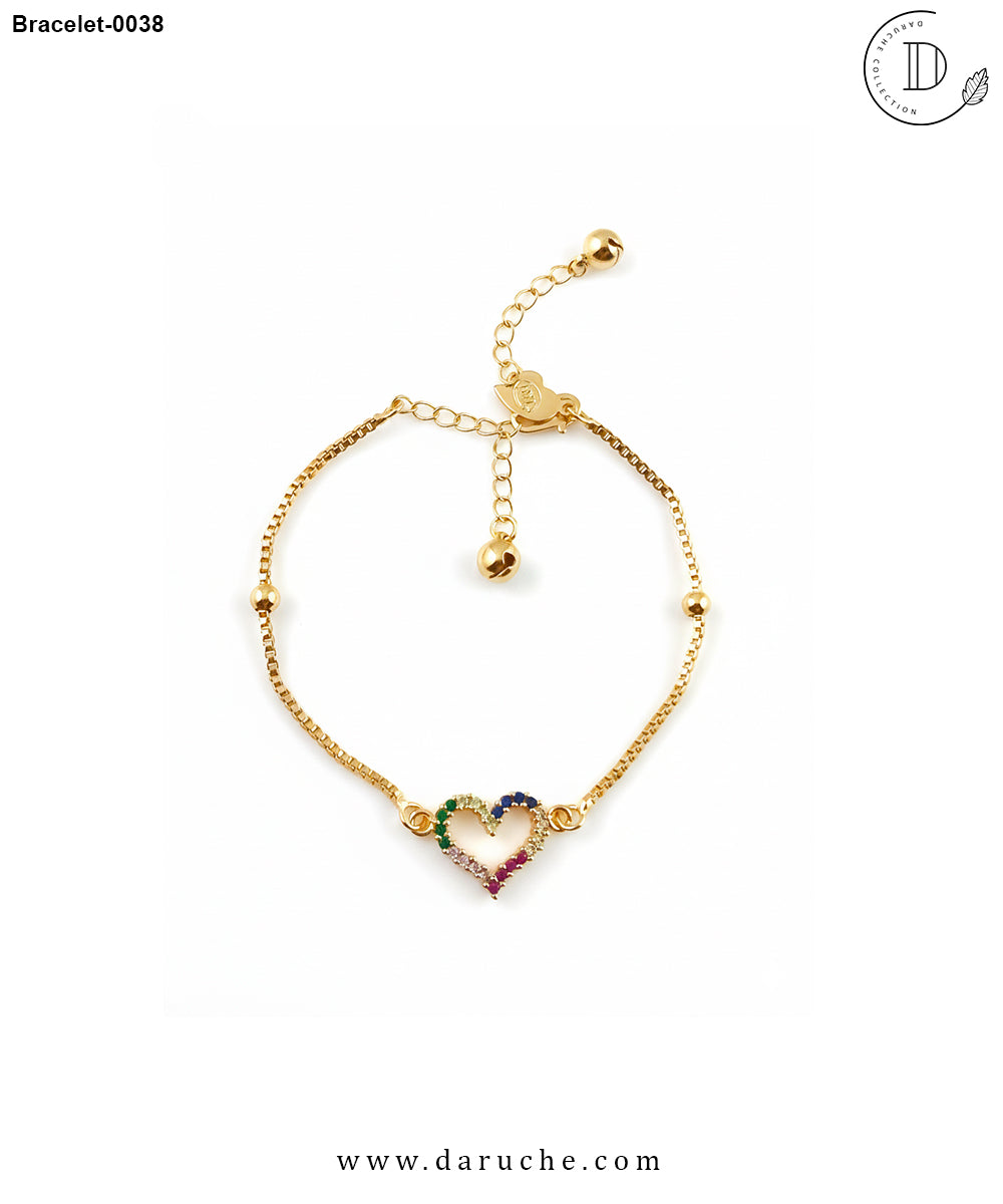 Heart Multi Zircon Bracelet