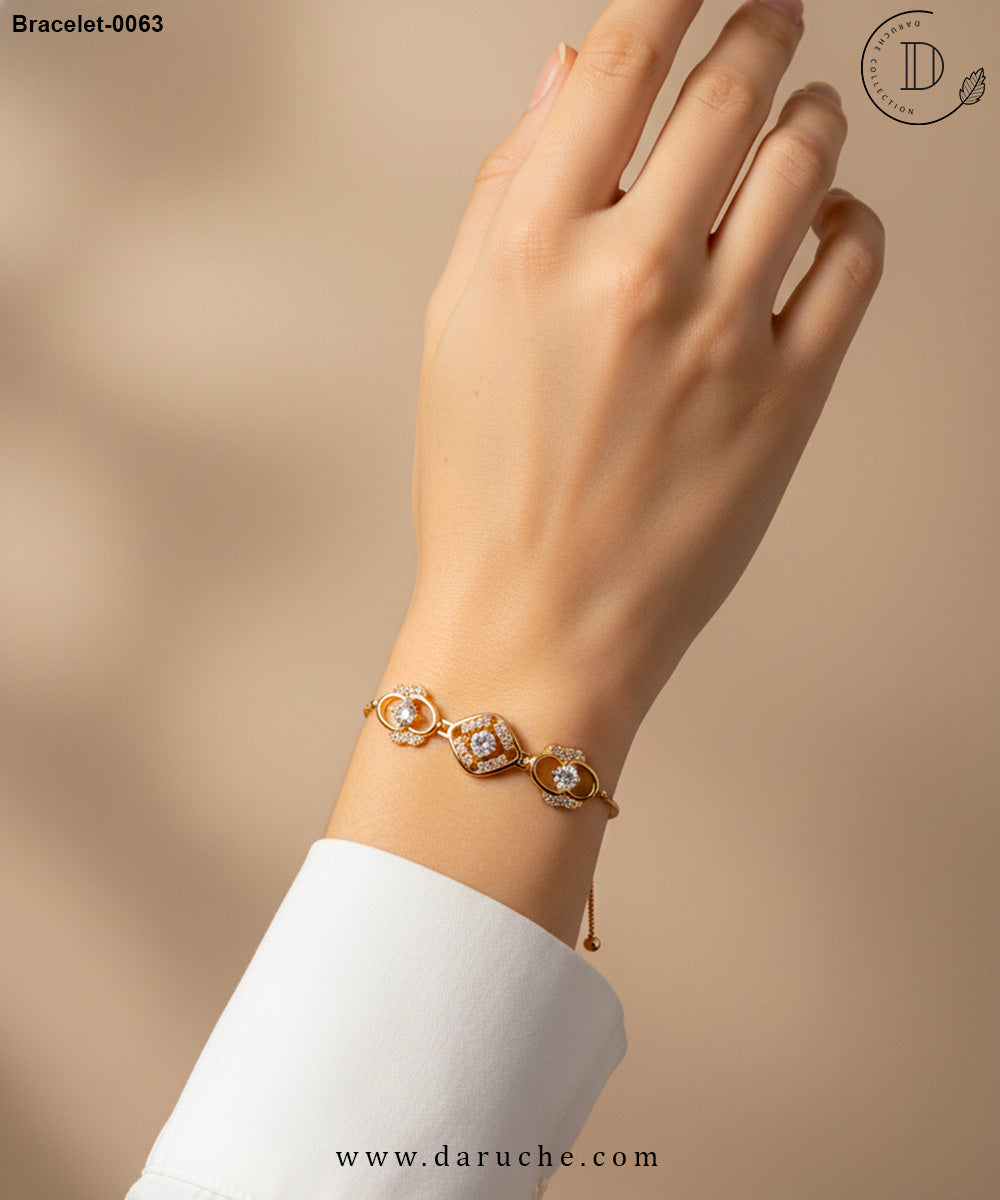 Blossom Golden Zircon Stone Bracelet
