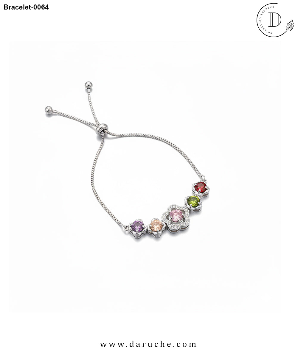 Multi Silver Zircon Bracelet