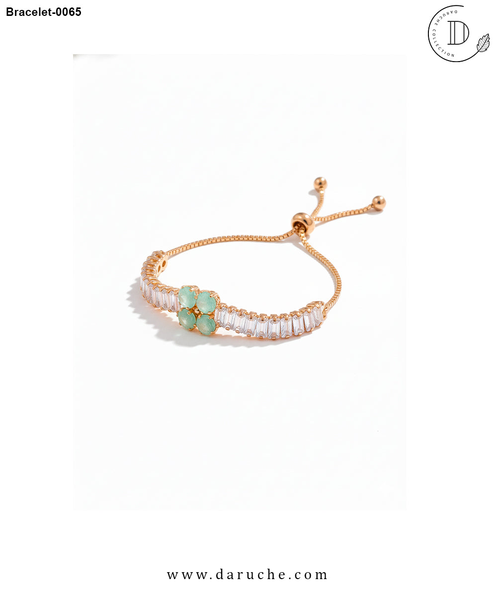 Luxury Mint Zircon Bracelet