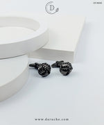 Black Round Knot Cufflinks