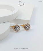 Stunning Zircon Round Cufflinks