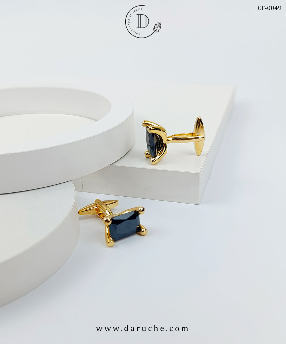 Stunning Black Zircon Cufflinks