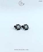 Premium Textured Matte Black Cufflinks