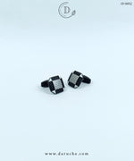 Premium Textured Matte Black Cufflinks