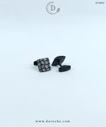 Black & Silver Textured Cufflinks
