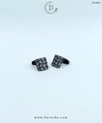 Black & Silver Textured Cufflinks