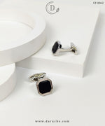 Silver & Black Premium Cufflinks