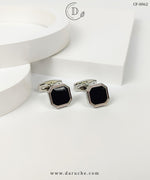 Silver & Black Premium Cufflinks