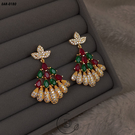 Beautiful Multi Peacock Earrings