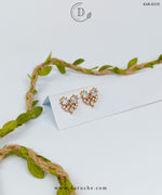 White Floral Stud Earrings