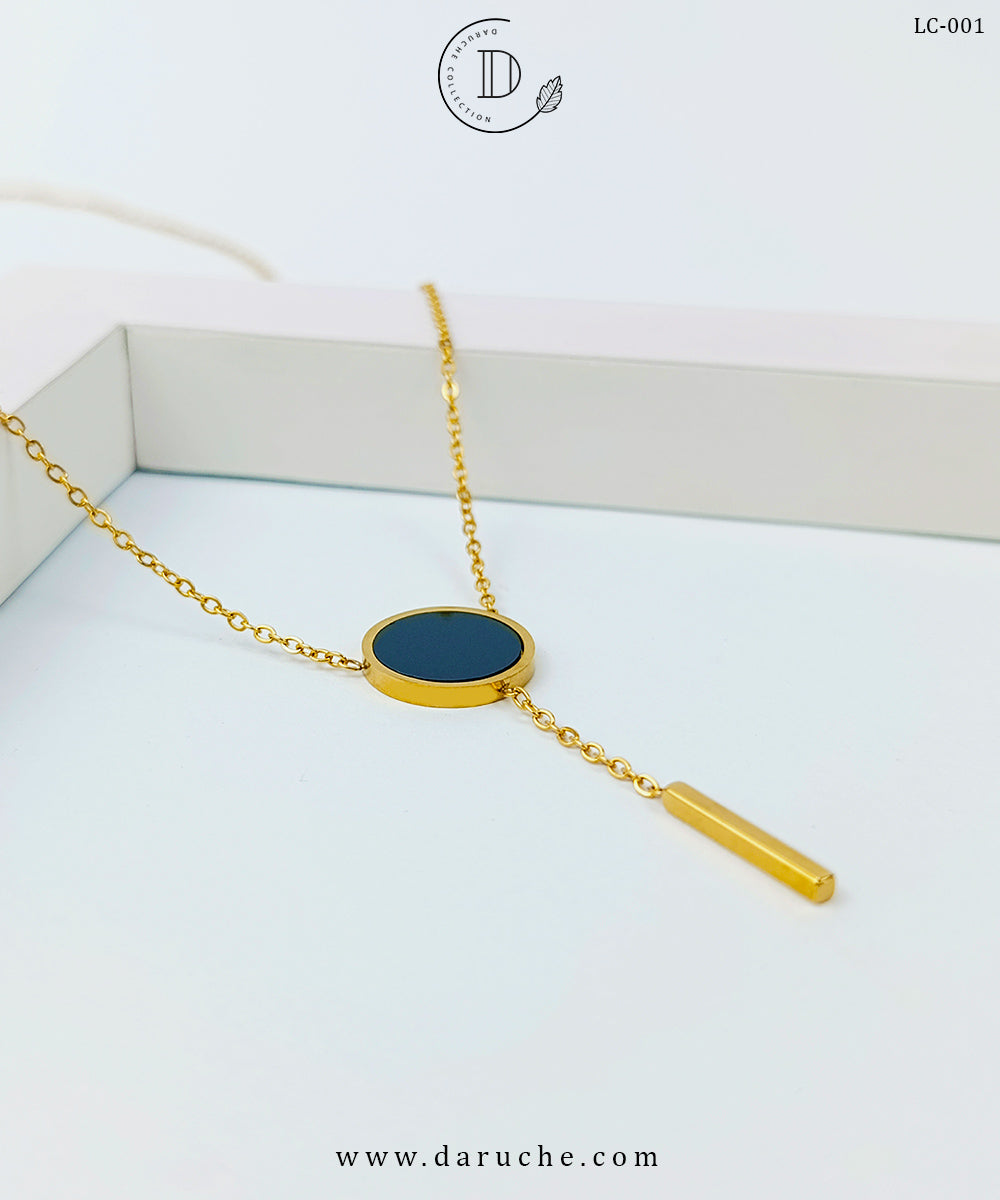 Black Onyx Style Minimal Pendant